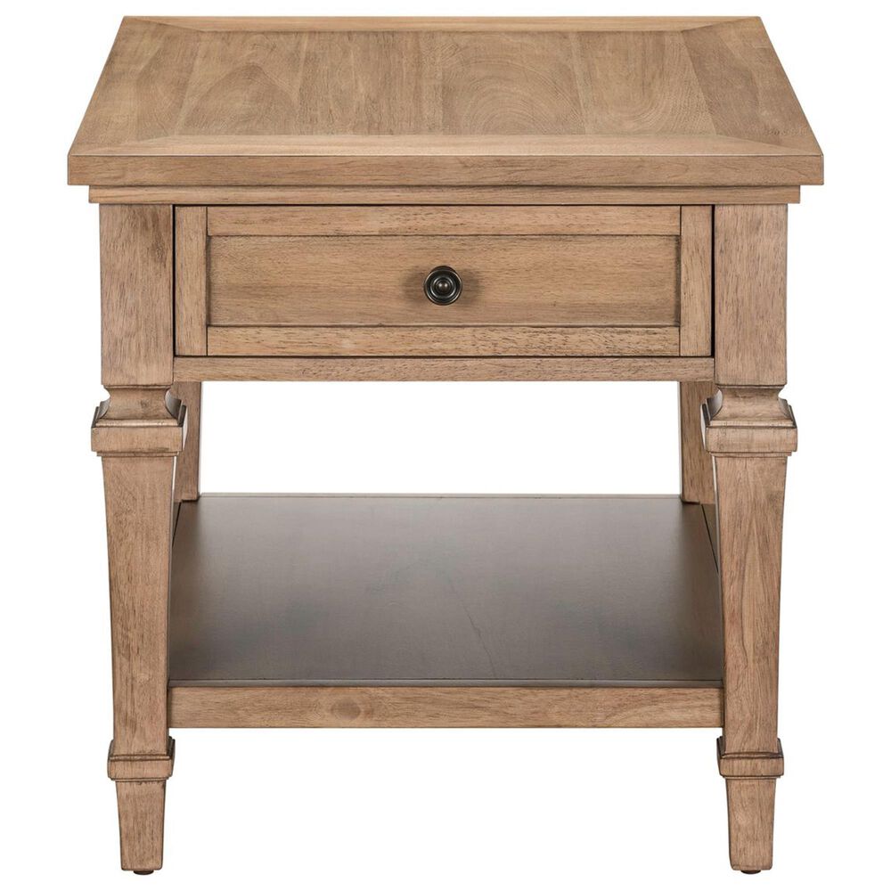 Belle Furnishings Haven Hills End Table in Camel Beige, , large