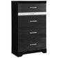 Signature Design by Ashley Starberry 5 Drawer Standard Chest in Black, , large