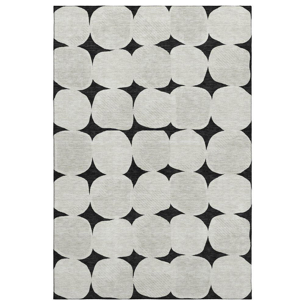 Dalyn Rug Company The Reserve TR16 Black 10" x 14" Indoor/Outdoor Area Rug, , large