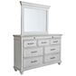 Signature Design by Ashley Kanwyn 4 Piece King Bedroom Set in Distressed Whitewash, , large