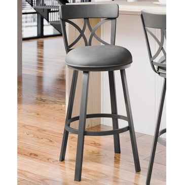 Delaware Dining Bradley 26" Swivel Barstool in Flintrock Grey/Grey, , large