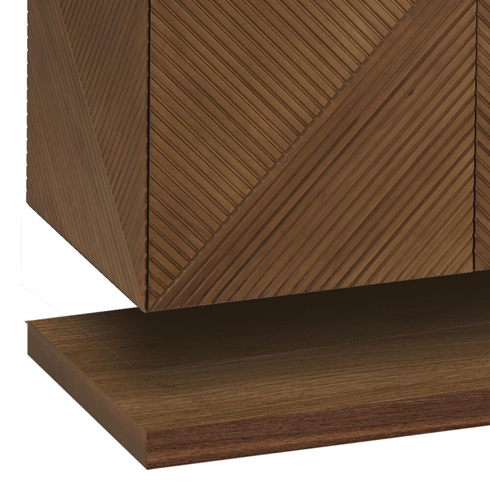 James Martin Vanities Marcello 72" Double Bathroom Vanity in Chestnut with Single Hole 3 cm White Zeus Quartz Top and Rectangular Sinks, , large