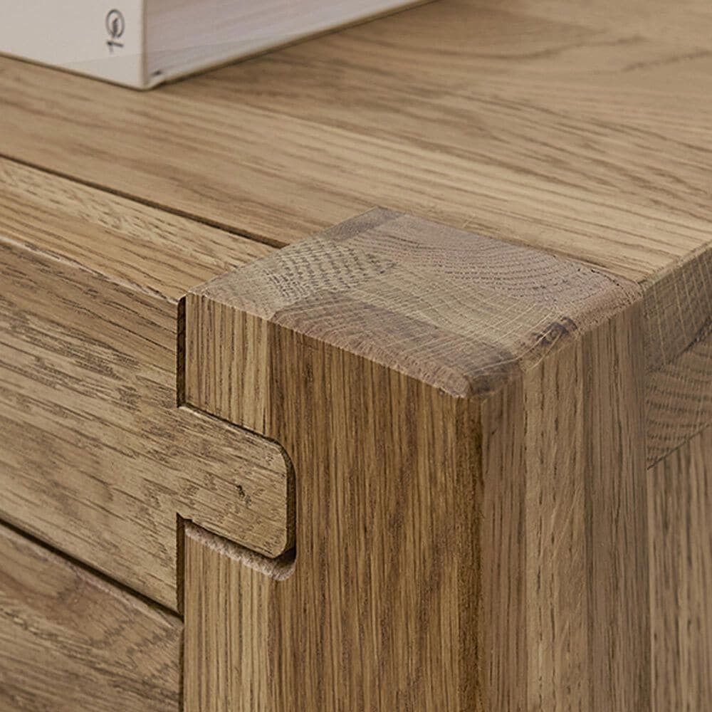 Viceray Collections Joinery 3-Piece Queen Poster Bedroom Set in Natural Oak, , large