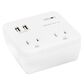 Helios Helios 2 Outlet Wall Tap Surge Protector with 2 USB Charging Ports, , large