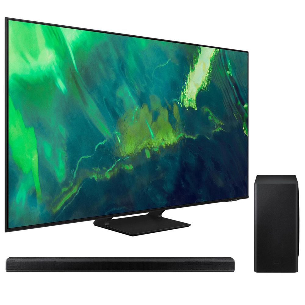 Samsung 85" Class Q70A 4K QLED UHD HDR - Smart TV with 3.1.2 Channel Soundbar, , large