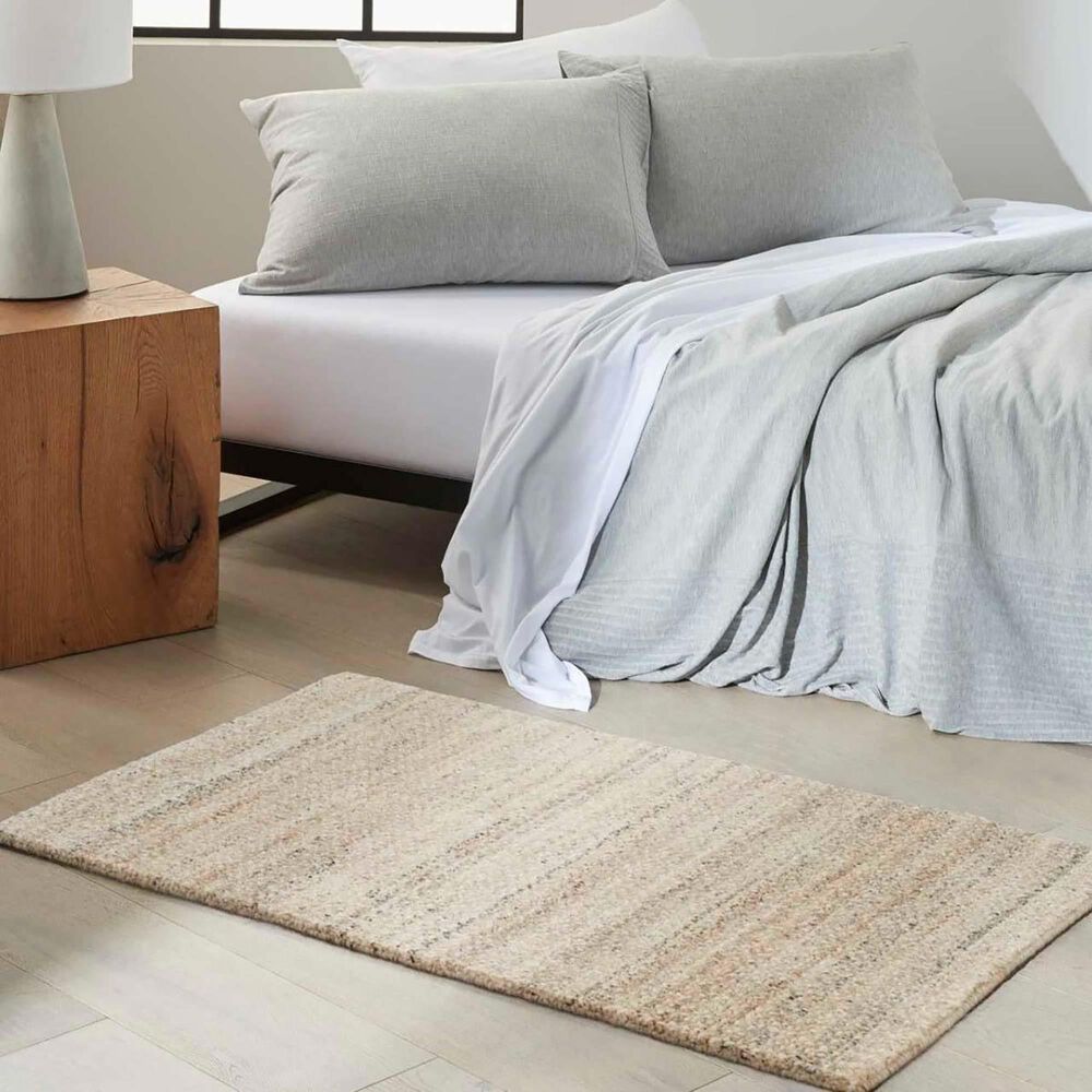 Nourison Abrash 2&#39; x 3&#39; Ivory and Grey Area Rug, , large