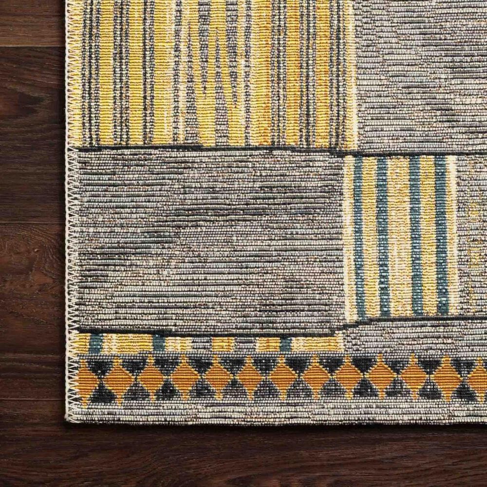 Loloi Mika 3&#39;11&quot; x 5&#39;11&quot; Granite and Multicolor Area Performance Rug, , large