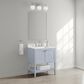 37B Ravello 30" Single Bathroom Vanity Cabinet in Soft Blue with Marble Top and Backsplash, , large