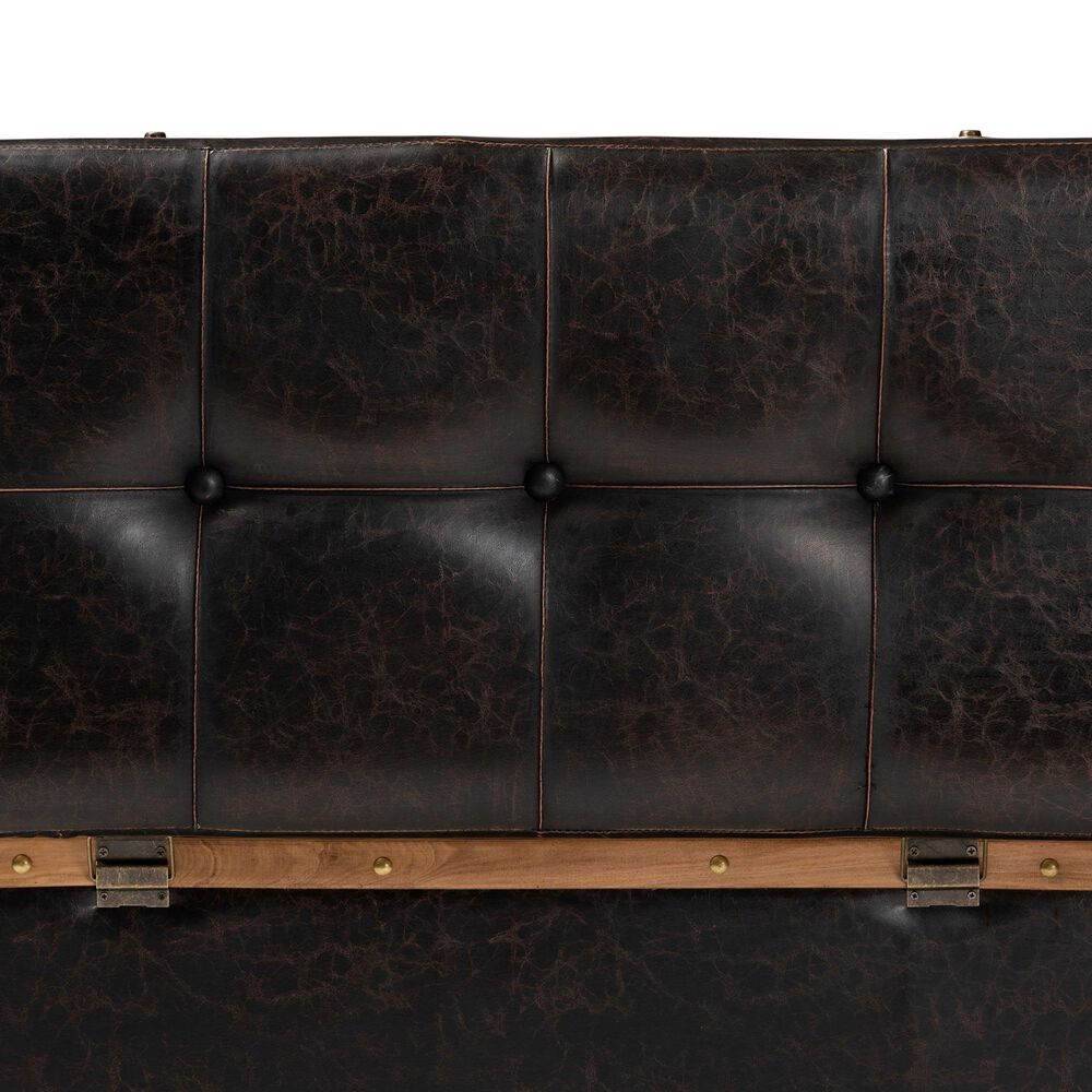 Baxton Studio Gendry Storage Ottoman in Dark Brown, , large