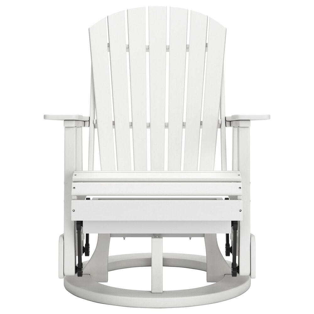 Ashley Hyland Wave Swivel Glider Chair in White, , large