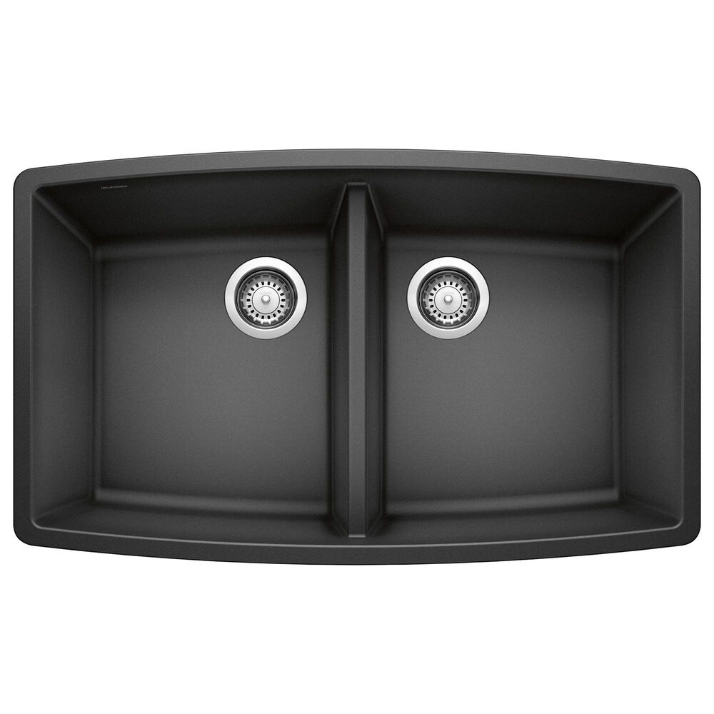 Blanco Performa 33" Equal Double Bowl Kitchen Sink in Anthracite, , large