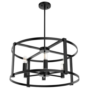 Hunter Astwood 6-Light Chandelier in Matte Black, , large