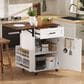HOMLUX 39" Outdoor Kitchen Island in White, , large