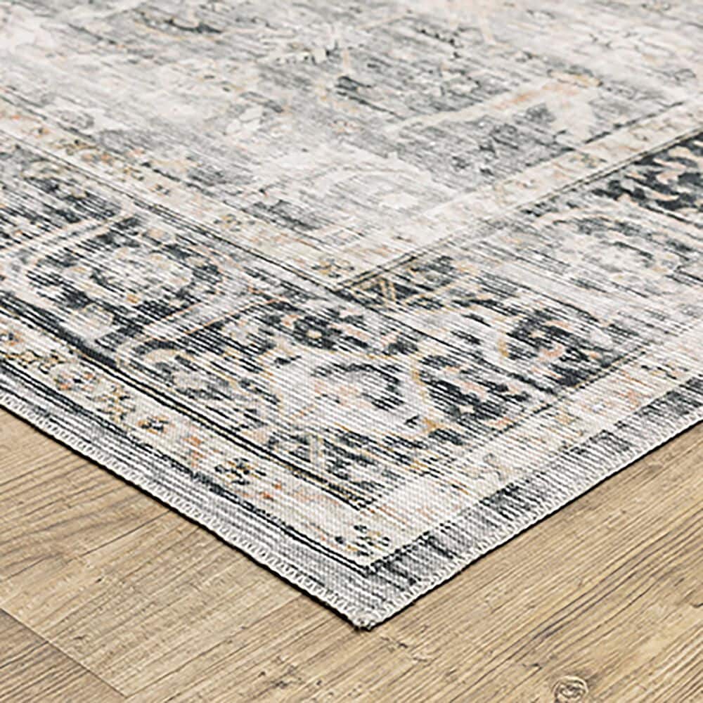 Oriental Weavers Charleston Distressed 2&#39; x 8&#39; Charcoal Runner, , large