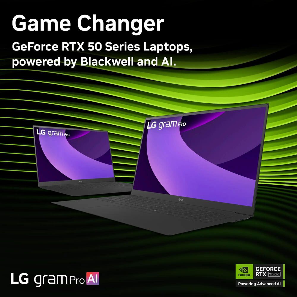 LG Gram Pro 17&quot; Thin and Lightweight Laptop | Intel Core Ultra 9 285H - 32GB RAM - NVIDIA GeForce RTX 5050 - 2TB SSD in Obsidian Black, , large