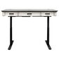 Wycliff Bay Hartford 60" Electric Sit and Stand Desk in Gray, White and Black, , large