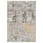 Surya Presidential Light Olive, Saffron, Orange, Ice Blue, Blue, Ivory, Wheat, Dusty Sage, Gray and Charcoal 8"10" x 12"10" Area Rug, , large