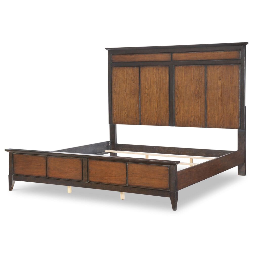 Legacy Classic Fenmore 3-Piece Queen Panel Bedroom Set in Mocha and Distressed Cherry, , large