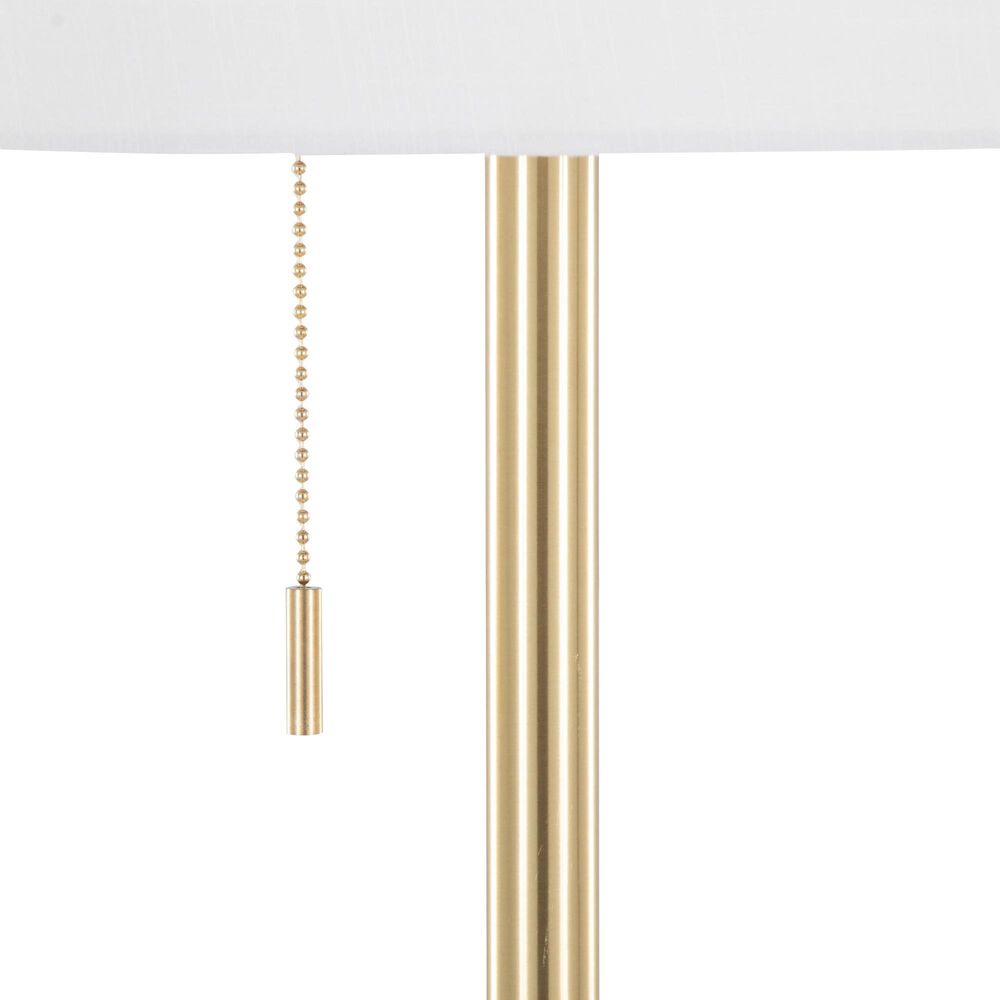 Grandview Gallery Tier Floor Lamp in Gold, , large