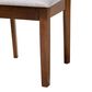 Baxton Studio Nicolette Side Chair with Grey Cushion in Walnut Brown (Set of 2), , large