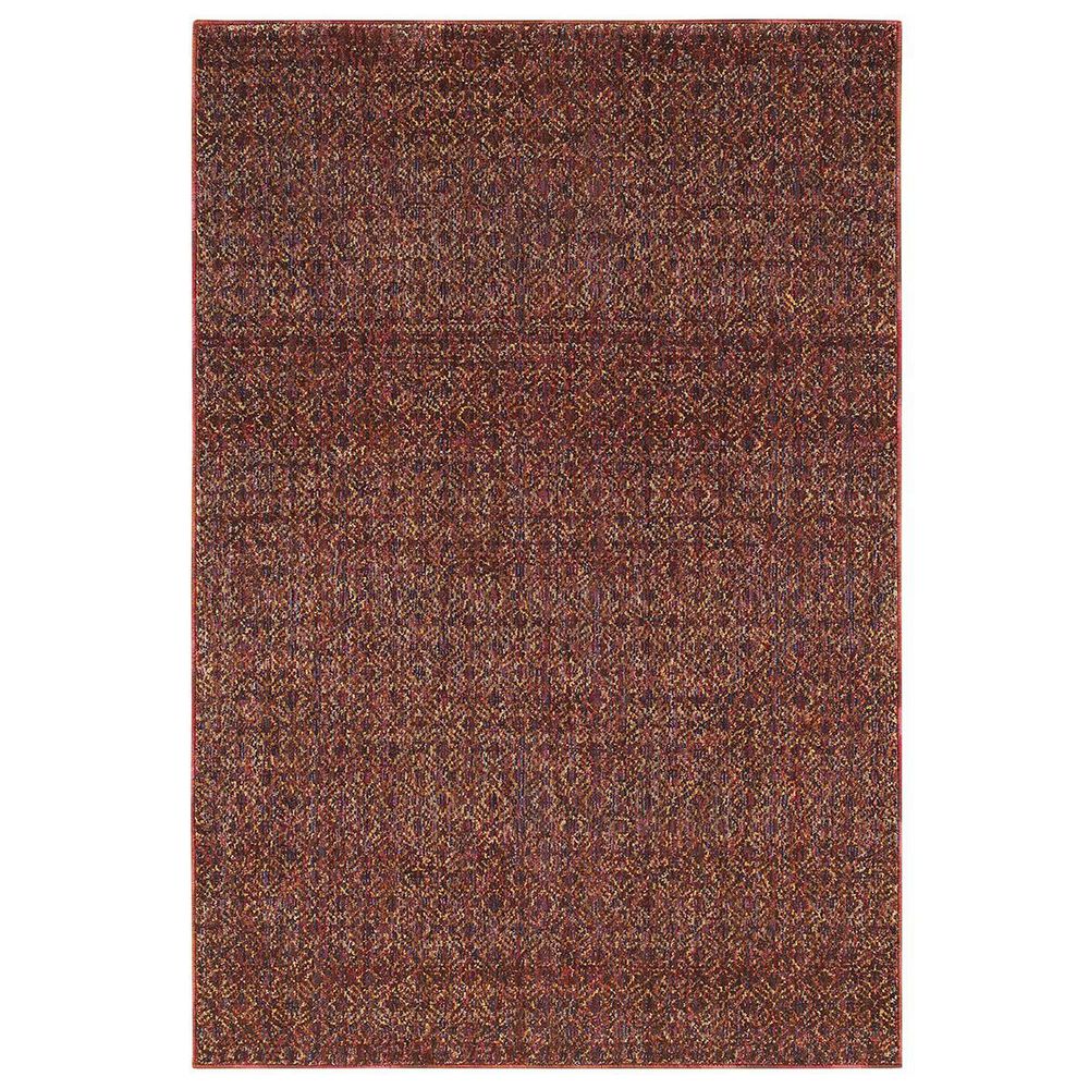 Oriental Weavers Atlas 8048K 5"3" x 7"3" Red Area Rug, , large