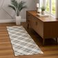Dalyn Rug Company Soft Essentials Plaid Putty 2"3" x 7"6" Indoor/Outdoor Runner, , large