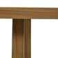 Hearth and Haven 5-Piece Outdoor Wooden Dining Set with U-Leg Table and Cushioned Chairs in Beige, , large