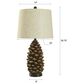 Flair Industries Roanoke Rustic Table Lamp in Dark Brown and Dark Gray, , large