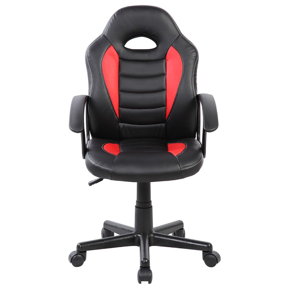 Rta Products Llc Kid&#39;s Gaming and Student Racer Chair with Wheels in Black and Red, , large