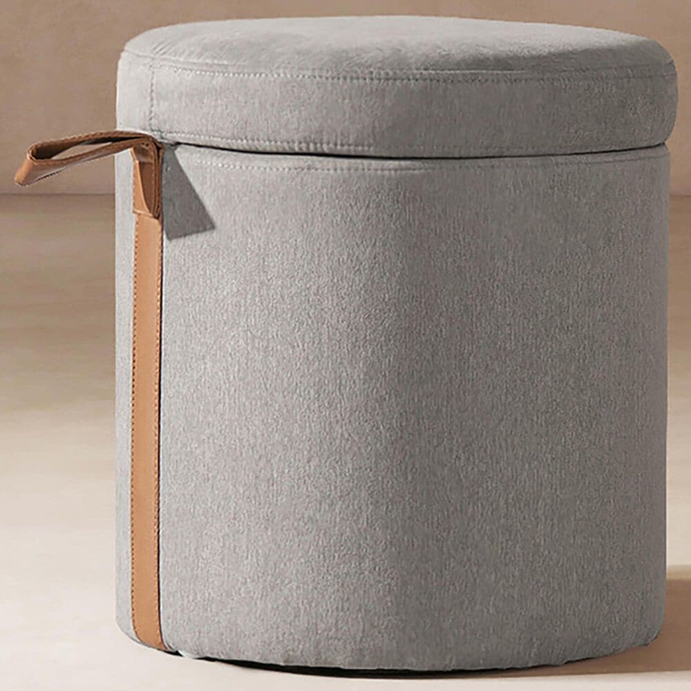 Jennifer Taylor Home Brandy Ottoman with Storage in Uptown Gray, , large