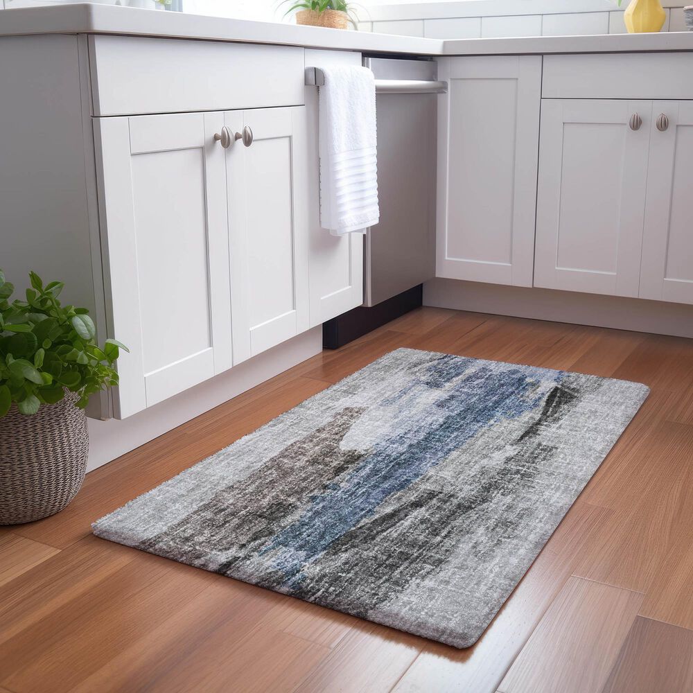 Dalyn Rug Company Boca BO6 Pewter 1&#39;8&quot; x 2&#39;6&quot; Area Rug, , large