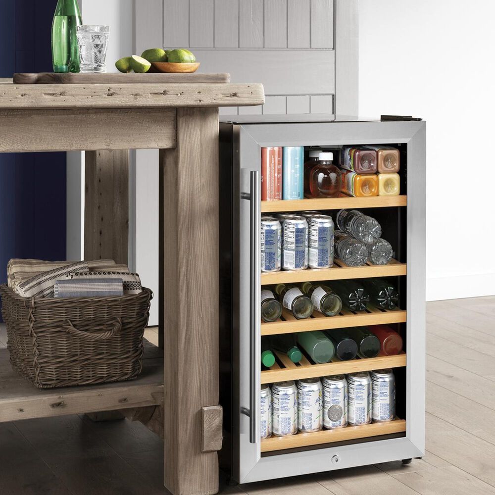 GE Appliances 19&quot; Beverage Center in Stainless Steel, , large