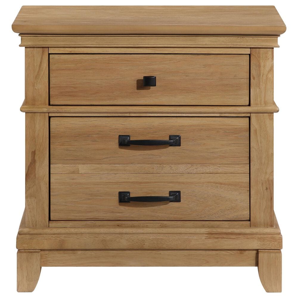 New Heritage Design Sunstone 2-Drawer Nightstand in Honey, , large