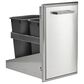 Coyote Outdoor 18" Front To Back Trash Recycle Combo in Stainless Steel, , large