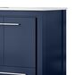 Lexora Home Lafarre 30" Single Bathroom Vanity in Navy Blue with 2 cm White Quartz Top and Rectangular Sink, , large