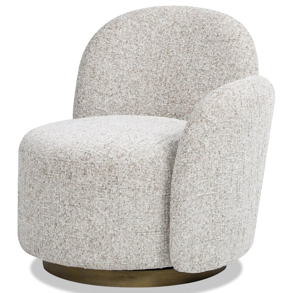 Jennifer Taylor Home Duo Right Arm Facing Swivel Accent Chair in Multi-Greige Beige, , large