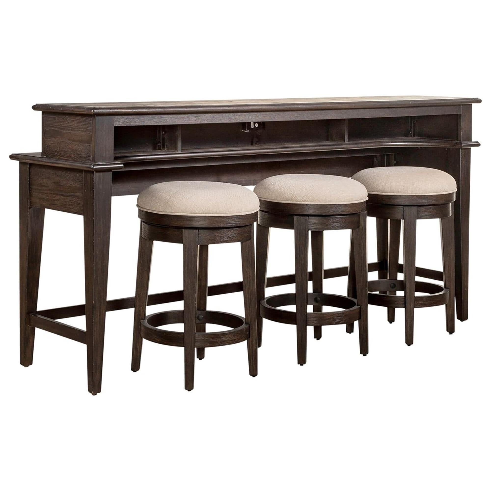 Sofa table with 3 stools cheap