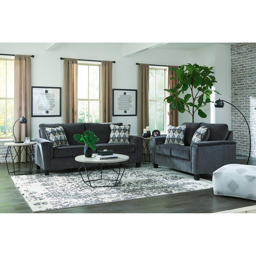 Ashley Abinger Stationary Queen Sofa Sleeper in Smoke, , large