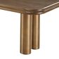 Urban Home Mataranka 7-Piece Rectangular Dining Set in Bistre and Brushed Golden Stainless Steel, , large