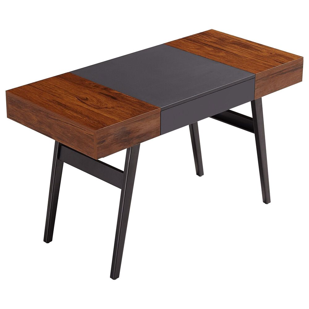 Rta Products Llc Expandable Writing Desk in Antique Mahogany and Grey, , large