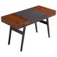 Rta Products Llc Expandable Writing Desk in Antique Mahogany and Grey, , large