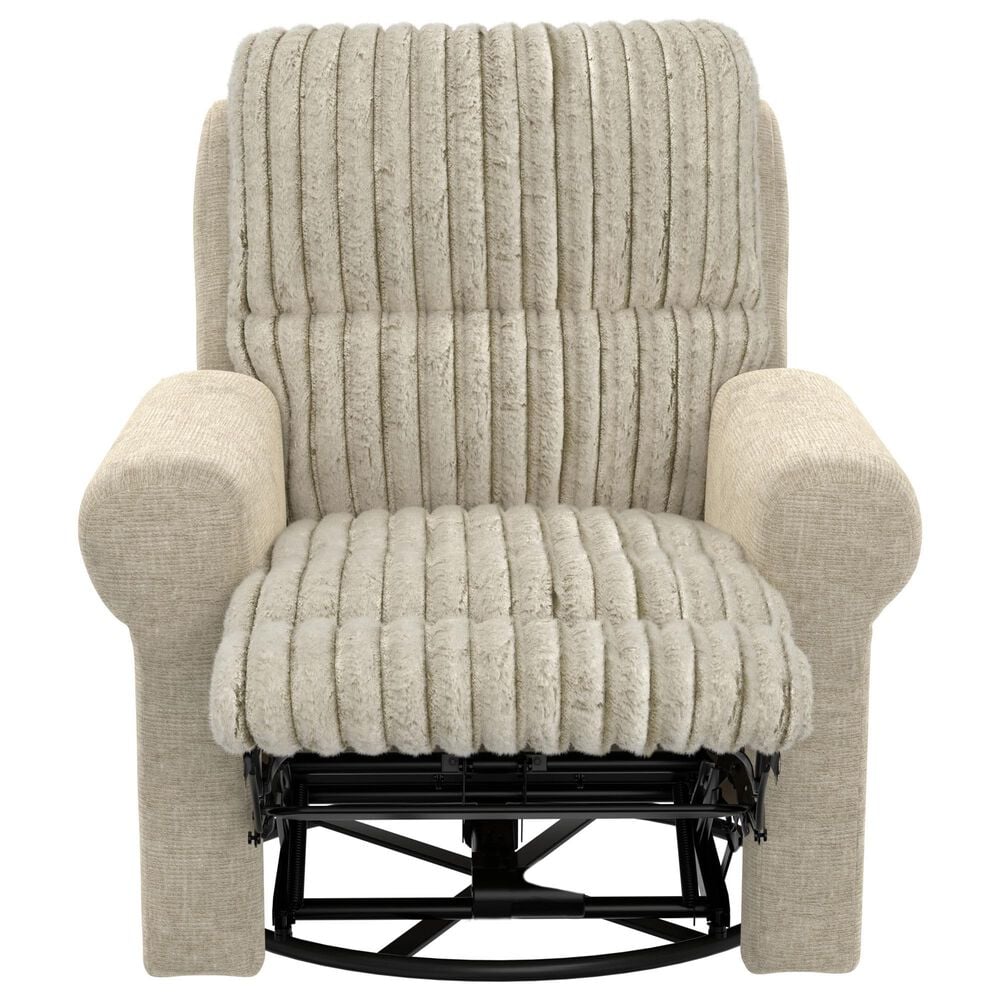 Catnapper Foxy Swivel Glider Recliner in Porcelain, , large