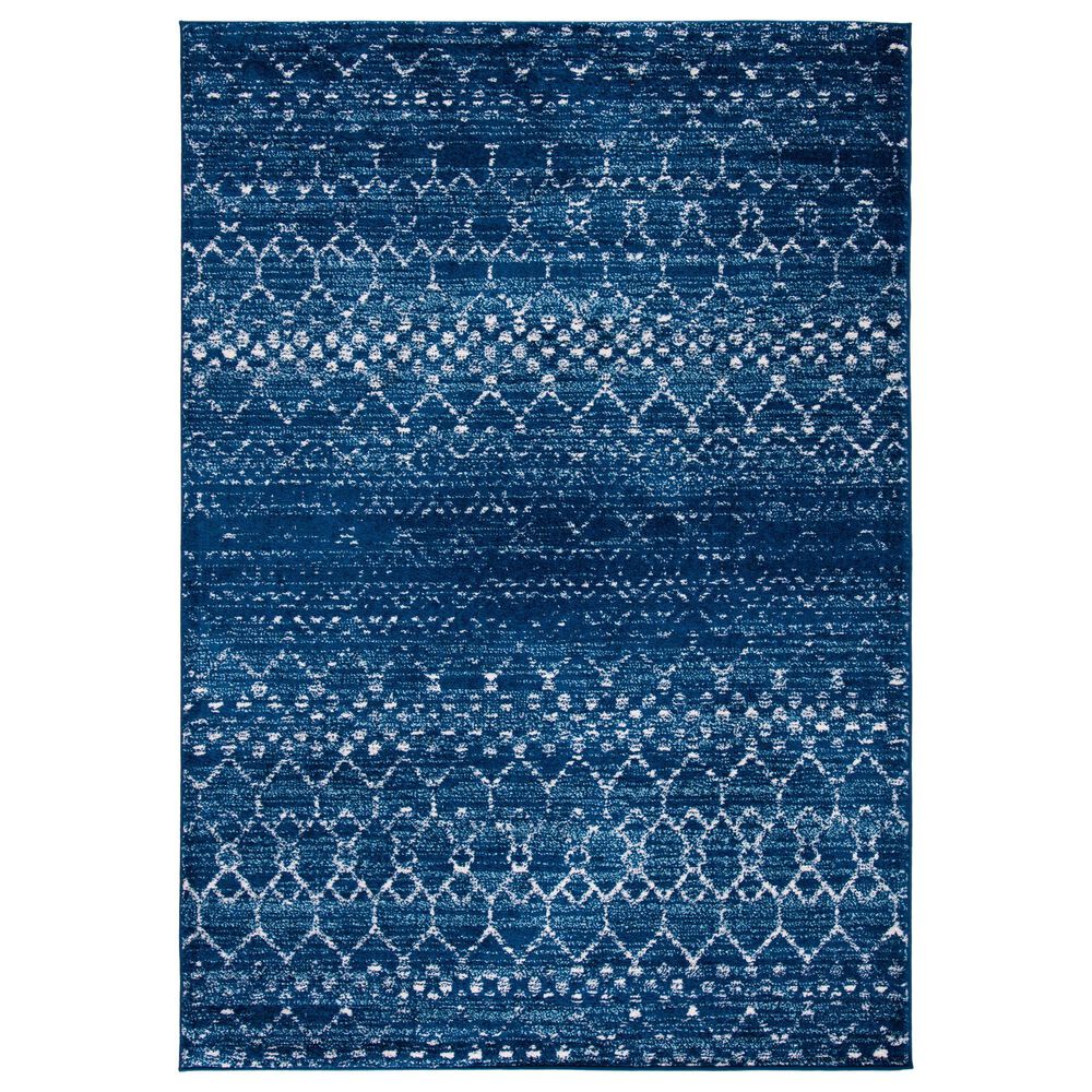 Safavieh Tulum 5"3" x 7"6" Blue and Ivory Area Rug, , large