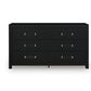 Ashley Maeling Queen LED Panel Bed with Dresser and Nightstand in Matte Black, , large