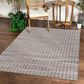 L&R Resources Bleached Naturals 81434 7"9" x 9"9" Bleach and Gray Area Rug, , large
