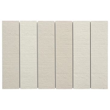 Emser Ikigai Chalk 1" x 7" Stacked on 10" x 14" Matte Porcelain Mosaic Sheet, , large