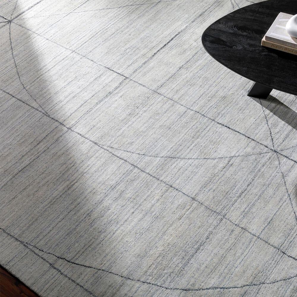 Surya Hightower Charcoal, White and Black 6&#39; x 9&#39; Area Rug, , large