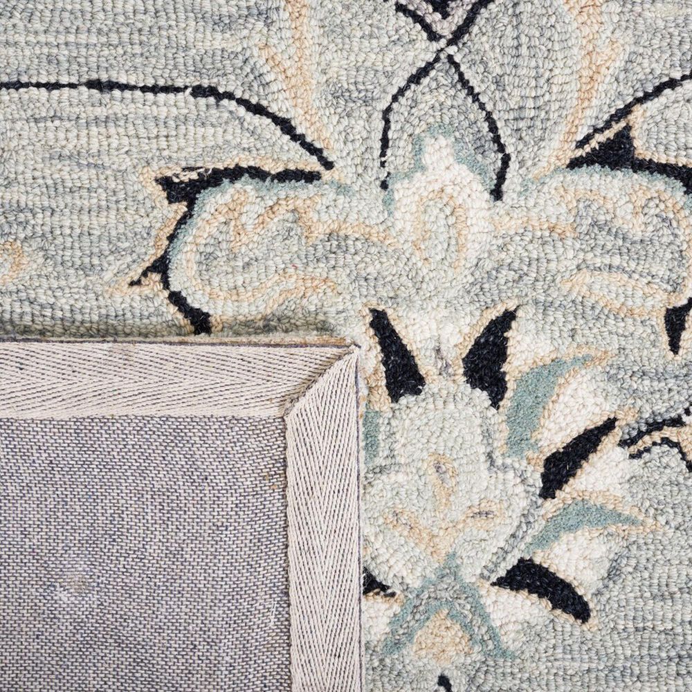 Safavieh Micro-Loop MLP384F 4&#39; x 6&#39; Gray and Ivory Area Rug, , large