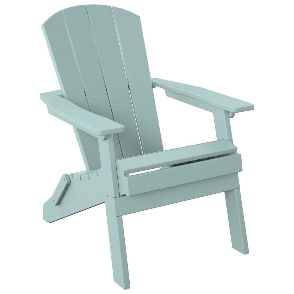 Amish Country Folding Adirondack and Side Table in Sage Green, , large