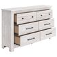 Ashley Makidern 6 Drawer Dresser Only in Whitewash, , large